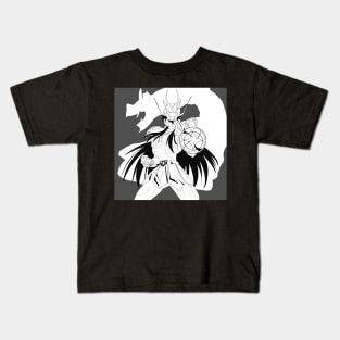 dragon shiryu in myth cloth of saint, in saint seiya anime ecopop Kids T-Shirt